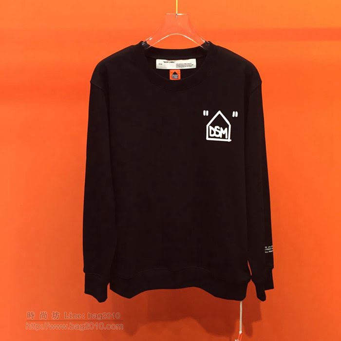 OffWhite男裝 19-20FW新款 最高品質 off新款圓領衛衣 off黑色套頭男衛衣 男士秋季新款單品  tzy2236